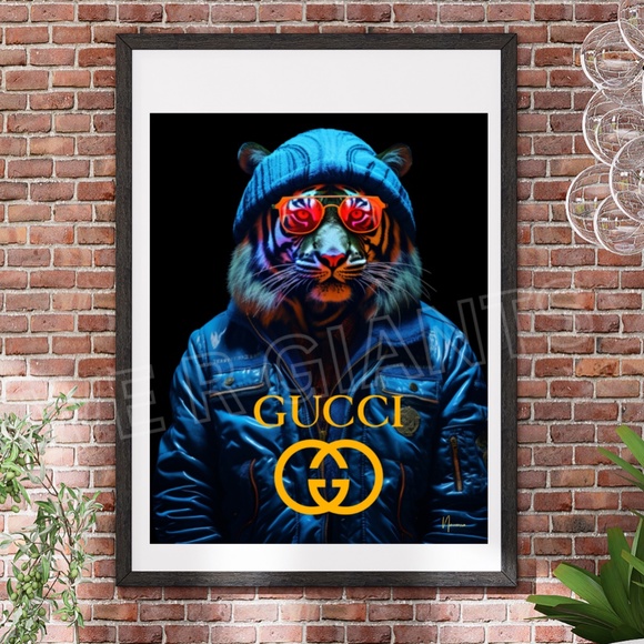 GUCCI BAD AZZ TIGER 11X114 POSTER PRINT GREAT HOLIDAY GIFT FOR GUCCI - Picture 1 of 2